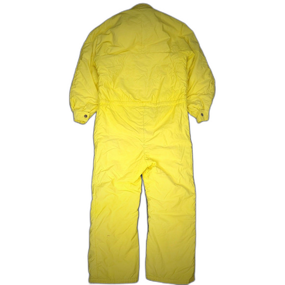 Vintage FILA 80s 90s Bright Yellow Snow Winter Ski Jumpsuit 42 Gorpcore Coverall - Picture 7 of 14